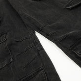 Men’s Punk Wash Denim Cargo Pants